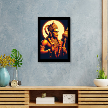 Hanuman Ji’s Divine Blessing Photo Frame & Wall Art