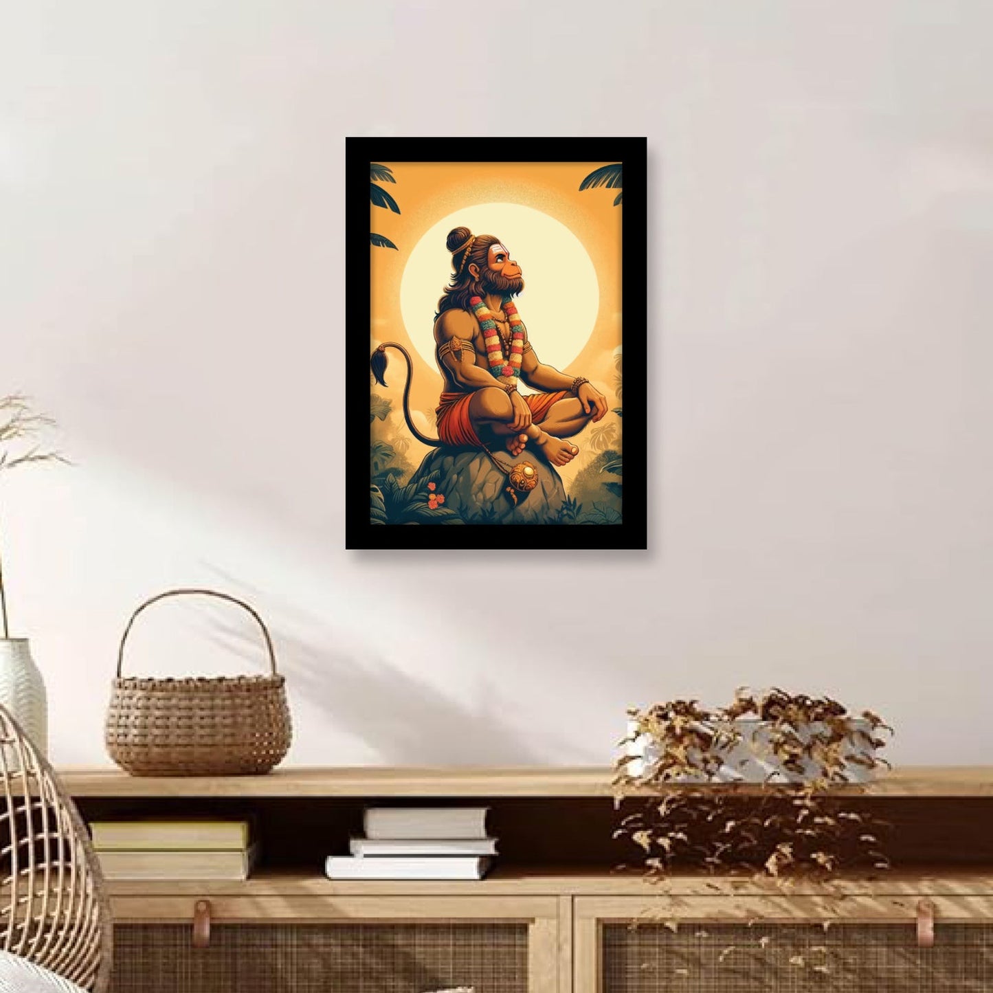 Hanuman: The Divine Power of Innocence - Photo Frame & Wall Art