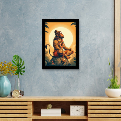Hanuman: The Divine Power of Innocence - Photo Frame & Wall Art