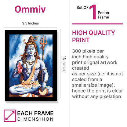 Mahadev Blessings Photo Frame & Wall Art