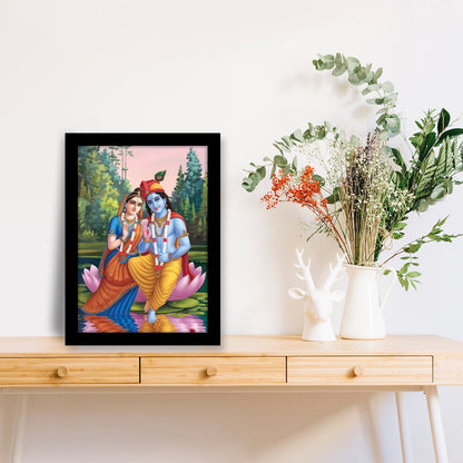 Radha Krishna Blessings Art Frame