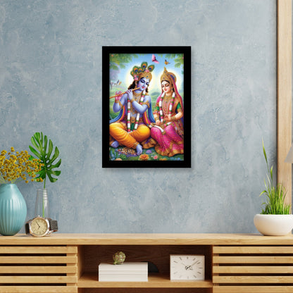 Sacred Love of Radha Krishna Photo Frame & Wall Art