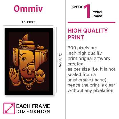 Lord Ganesha Spiritual Photo Frame & Wall Art