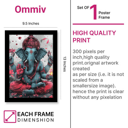 Sacred Lord Ganesha Wall Art & Photo Frame