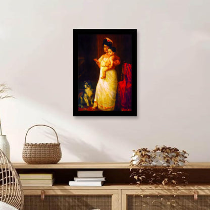 There Comes Papa: A Family Moment Captured by Raja Ravi Varma