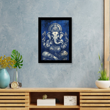 Majestic Lord Ganesha Photo Frame & Wall Decor