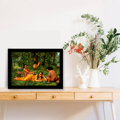 Shakuntala Patra-Lekhan: A Moment Captured by Raja Ravi Varma