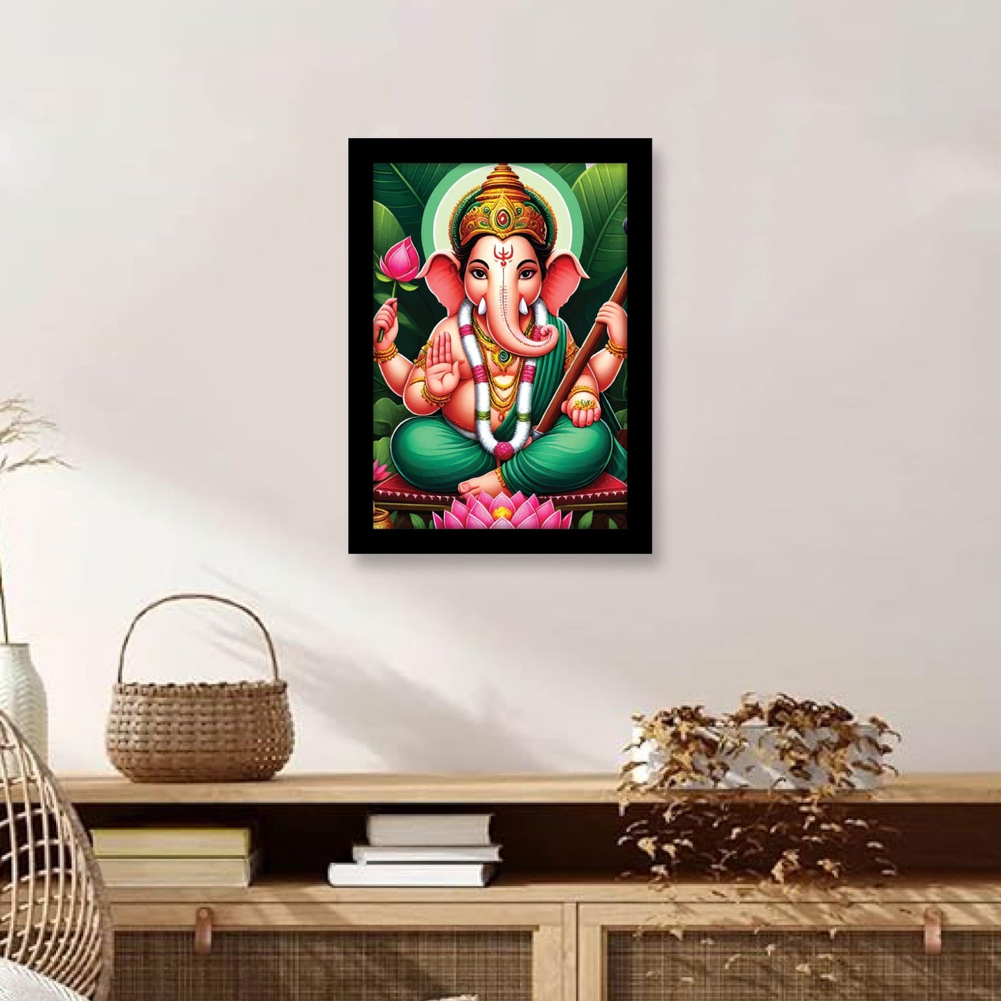 Vighnharta Lord Ganesha: Wall Art & Photo Frame