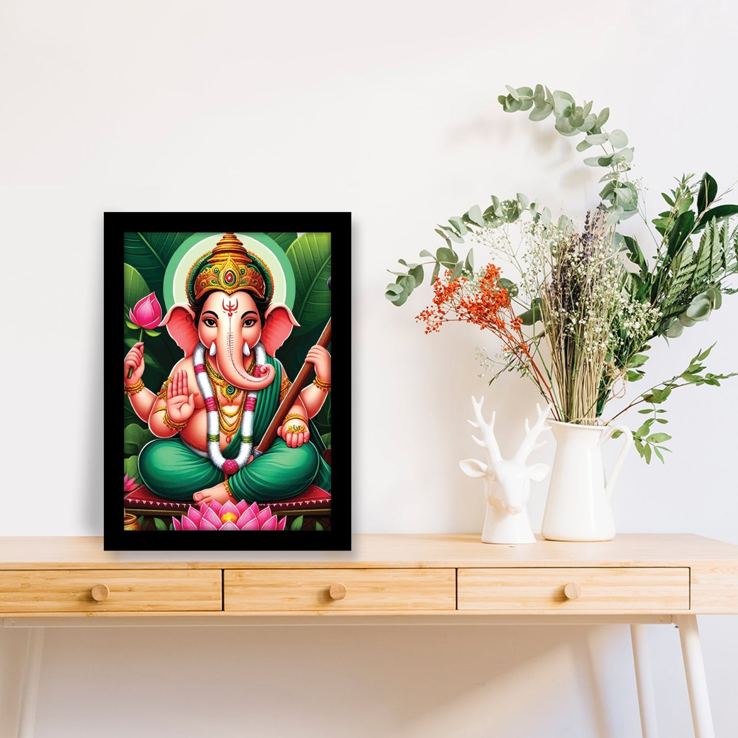 Vighnharta Lord Ganesha: Wall Art & Photo Frame