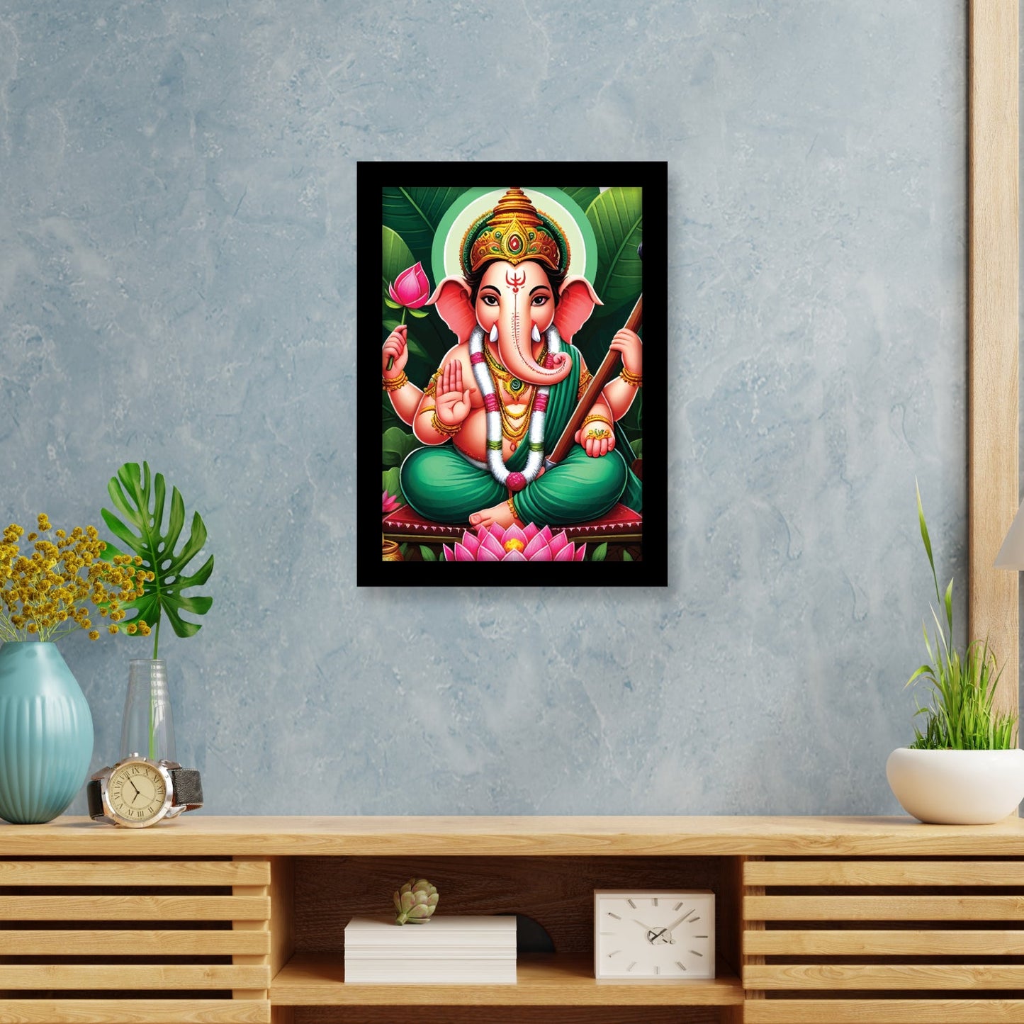 Vighnharta Lord Ganesha: Wall Art & Photo Frame