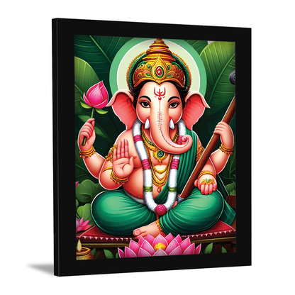 Vighnharta Lord Ganesha: Wall Art & Photo Frame