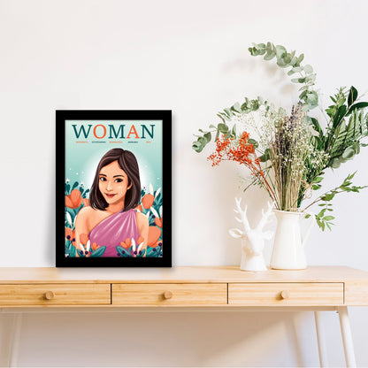 WOMAN: A Powerful Tribute to Every Woman – Women’s Day Photo Frame