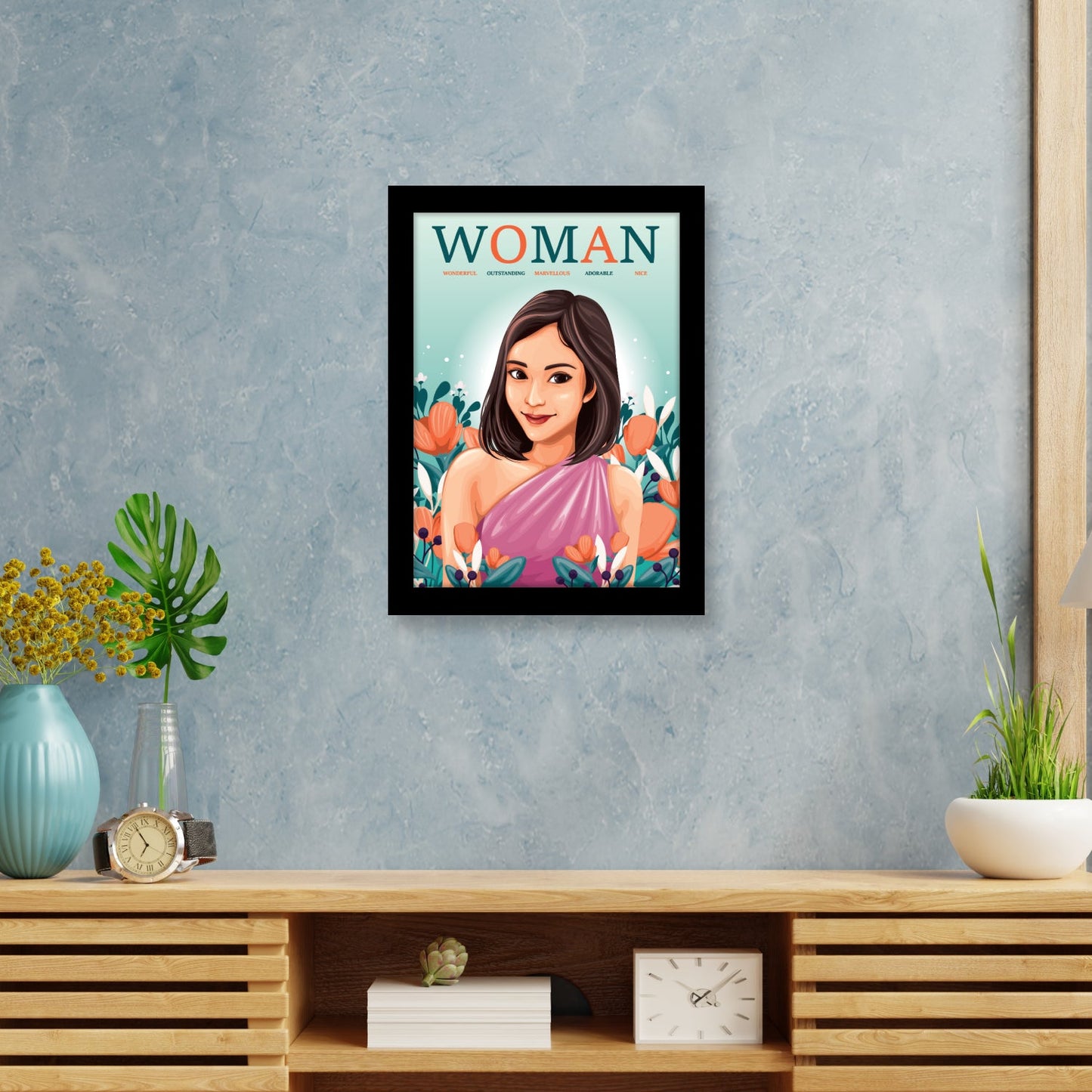 WOMAN: A Powerful Tribute to Every Woman – Women’s Day Photo Frame