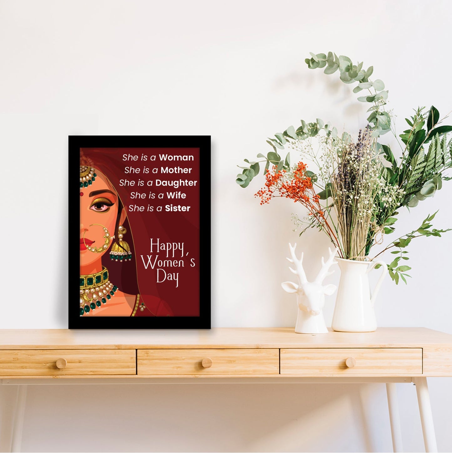 Every Role, Every Strength – Women’s Day Photo Frame