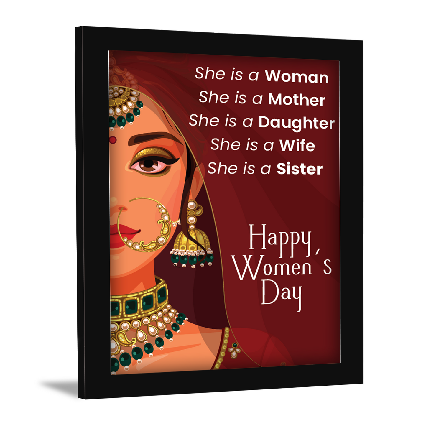 Every Role, Every Strength – Women’s Day Photo Frame