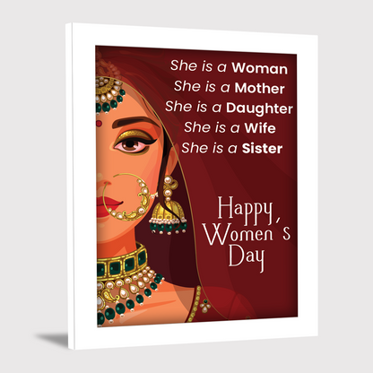 Every Role, Every Strength – Women’s Day Photo Frame