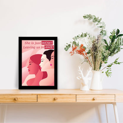 She is Just Wow, Leaving Us in Awe – Women’s Day Photo Frame