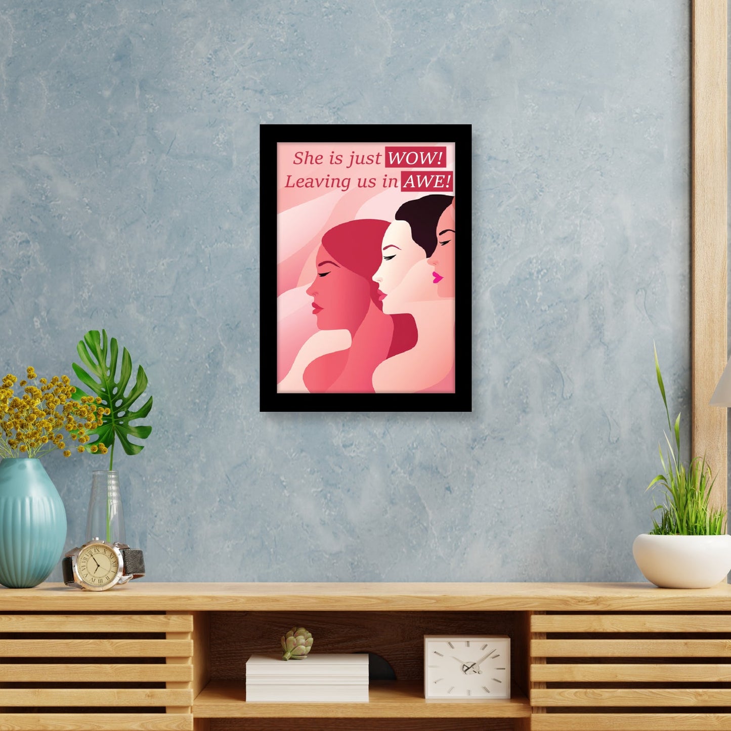 She is Just Wow, Leaving Us in Awe – Women’s Day Photo Frame