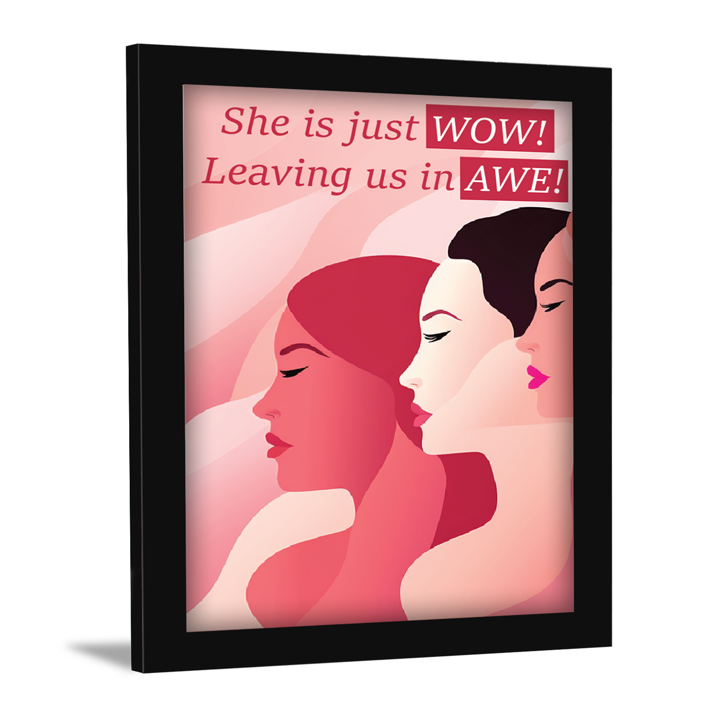 She is Just Wow, Leaving Us in Awe – Women’s Day Photo Frame