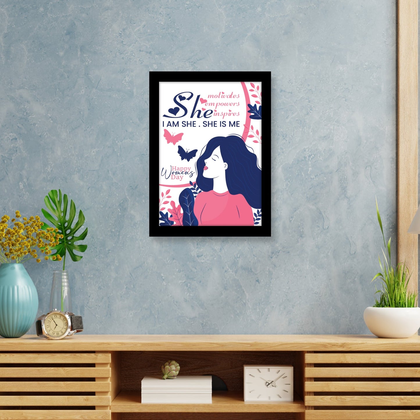 Women Empowerment: A Celebration of Strength & Grace – Women’s Day Photo Frame and Wall Art