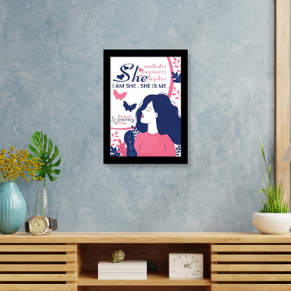 Women Empowerment: A Celebration of Strength & Grace – Women’s Day Photo Frame and Wall Art