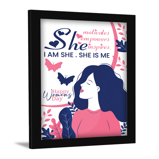 Women Empowerment: A Celebration of Strength & Grace – Women’s Day Photo Frame and Wall Art
