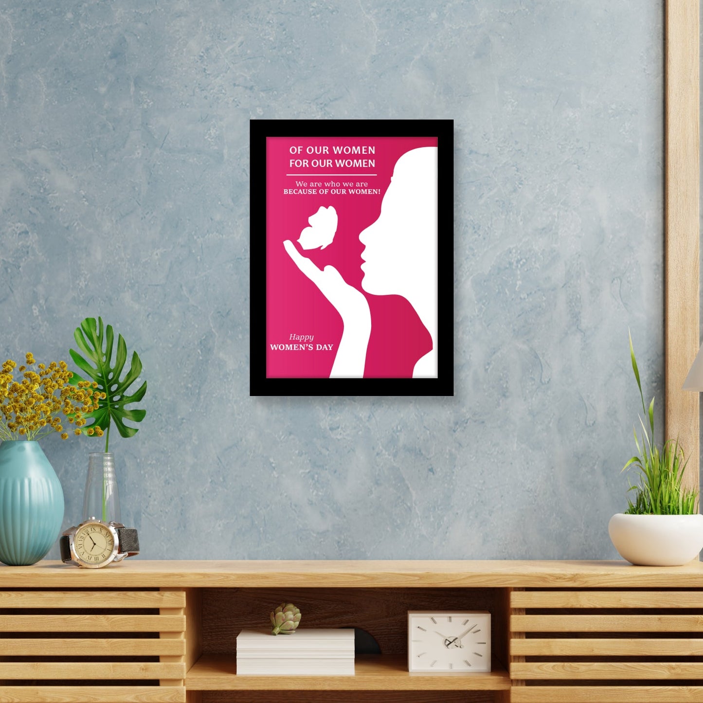 Honoring Women: Happy Women’s Day Photo Frame & Wall Art
