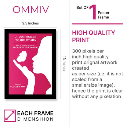 Honoring Women: Happy Women’s Day Photo Frame & Wall Art