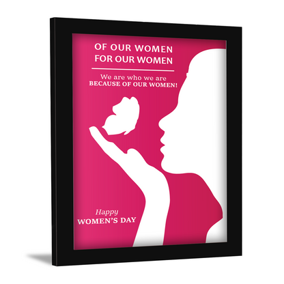 Honoring Women: Happy Women’s Day Photo Frame & Wall Art