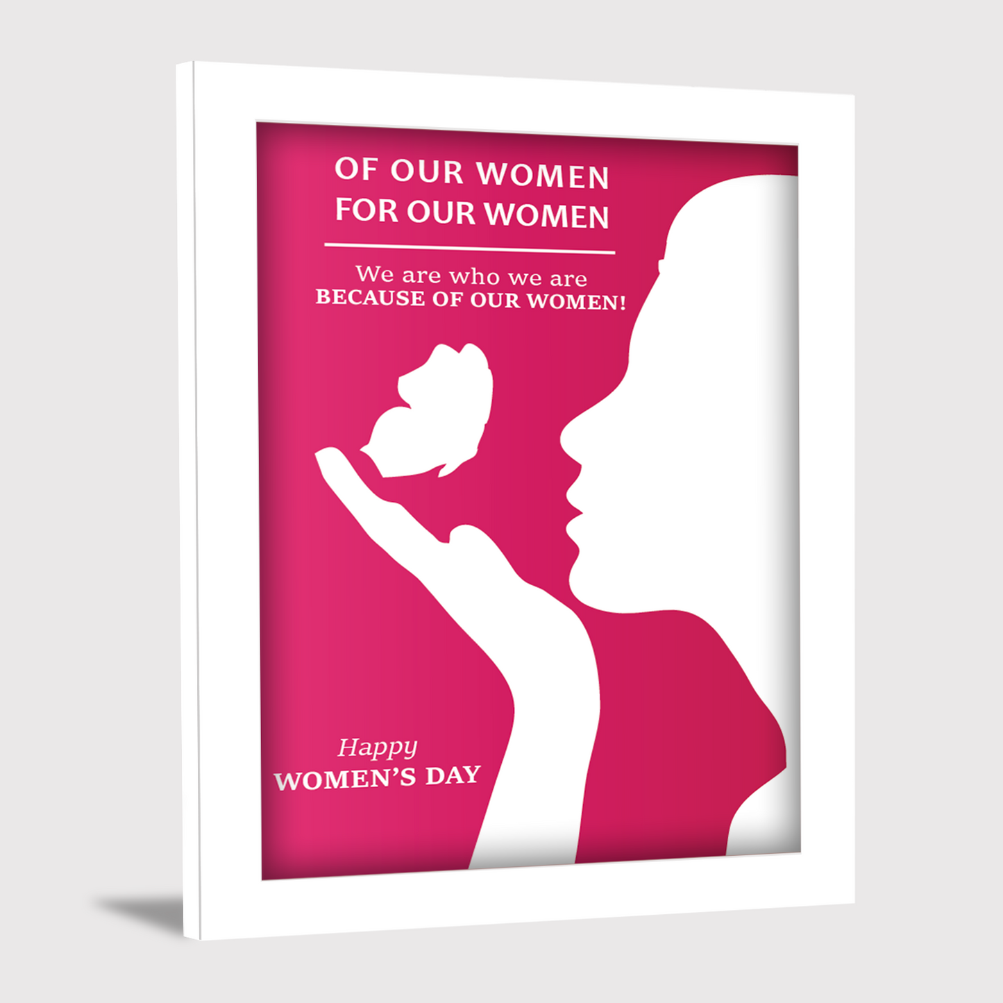 Honoring Women: Happy Women’s Day Photo Frame & Wall Art