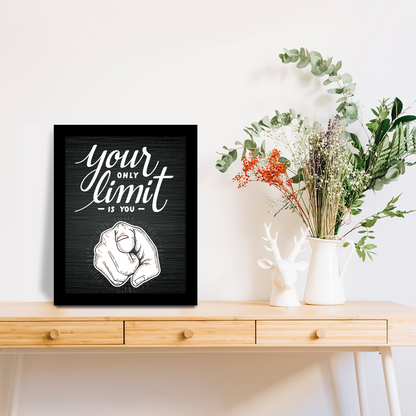 Your Only Limit is You: Motivational Photo Frame