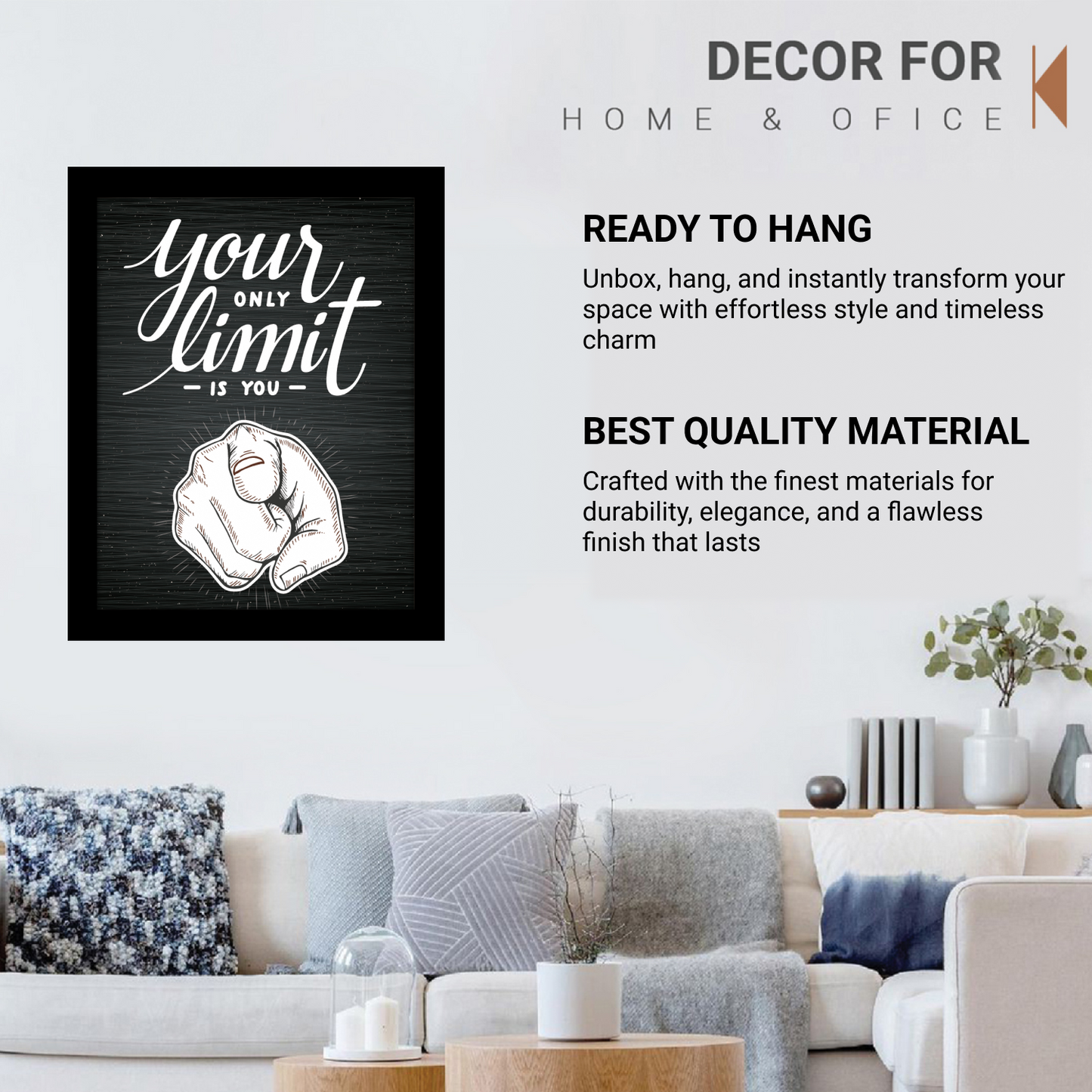 Your Only Limit is You: Motivational Photo Frame