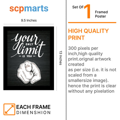 Your Only Limit is You: Motivational Photo Frame