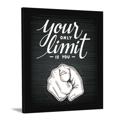 Your Only Limit is You: Motivational Photo Frame