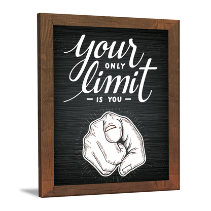 Your Only Limit is You: Motivational Photo Frame