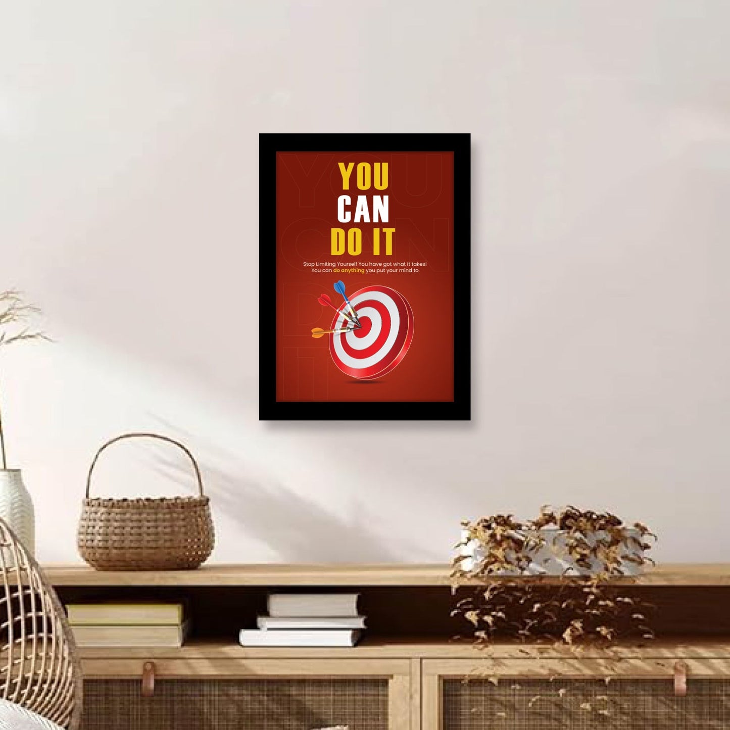You Can Do It: Motivational Frame & Inspirational Wall Art
