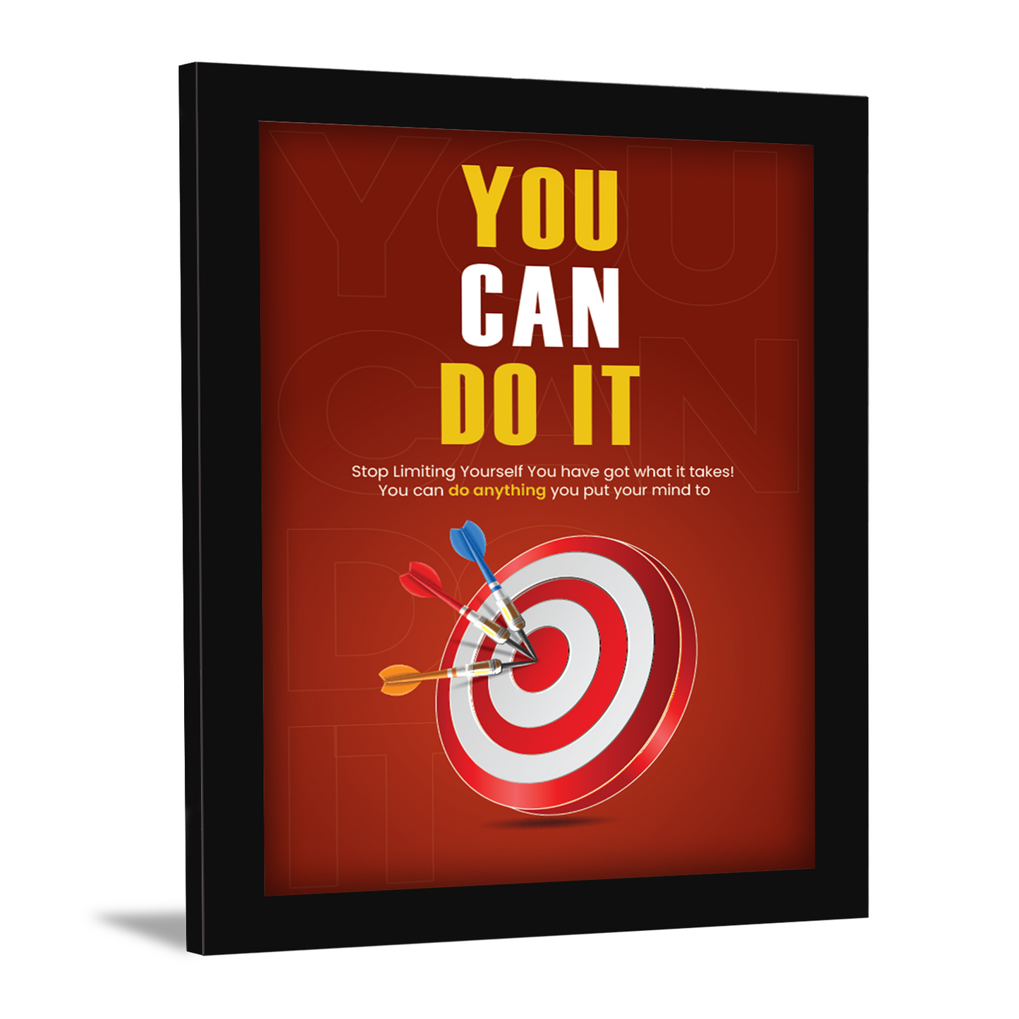 You Can Do It: Motivational Frame & Inspirational Wall Art