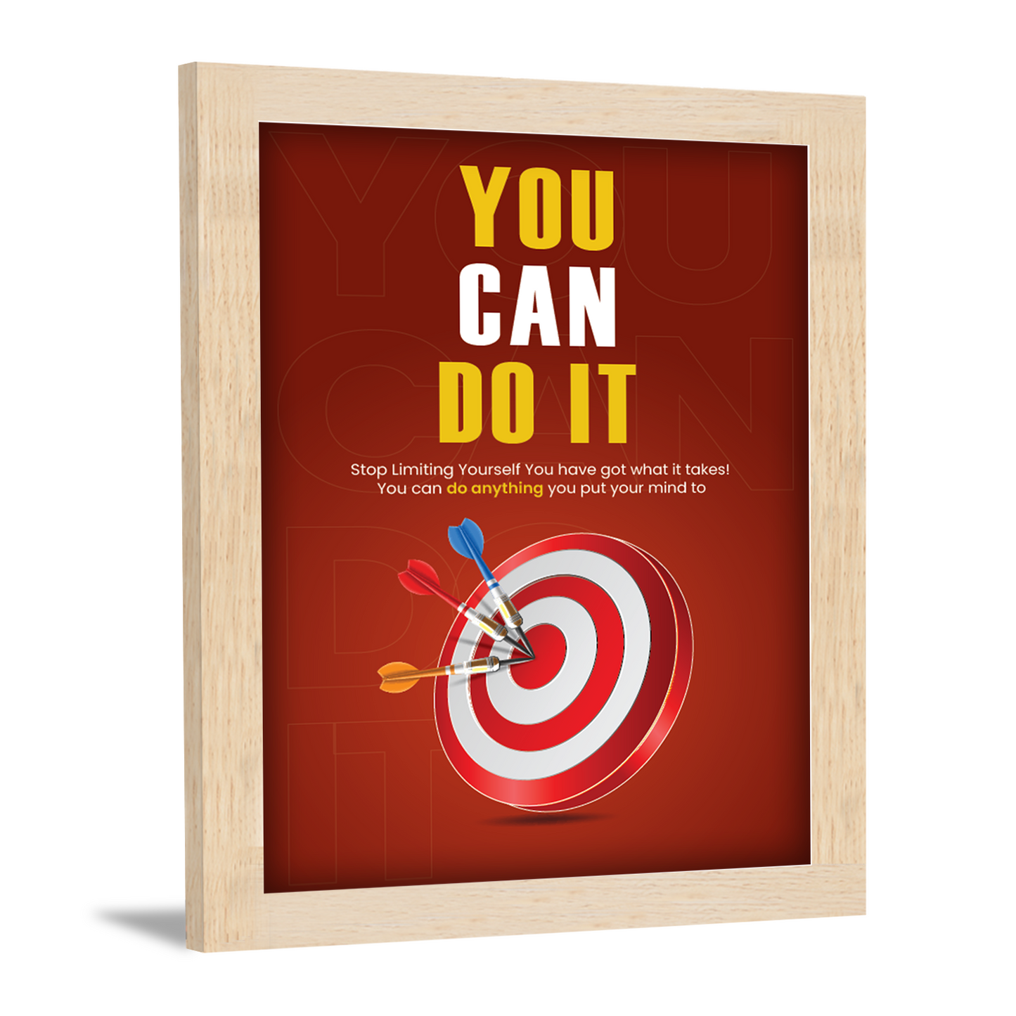 You Can Do It: Motivational Frame & Inspirational Wall Art
