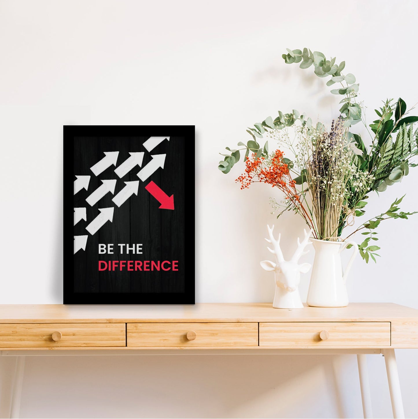 Be the Difference: Motivational Photo Frame & Inspirational Wall Art