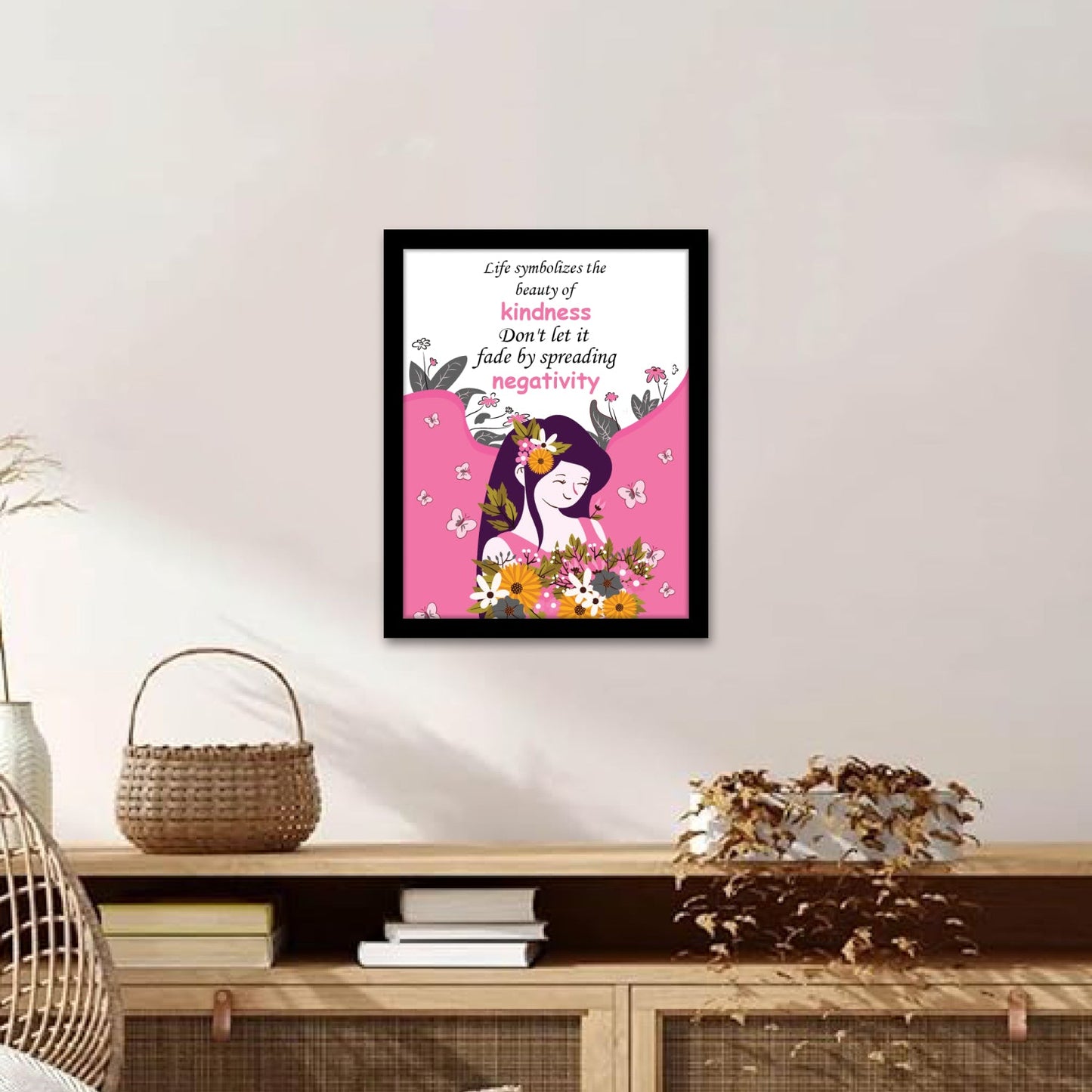 The Beauty of Kindness: Motivational Wall Art & Inspirational Photo Frame