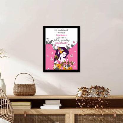 The Beauty of Kindness: Motivational Wall Art & Inspirational Photo Frame