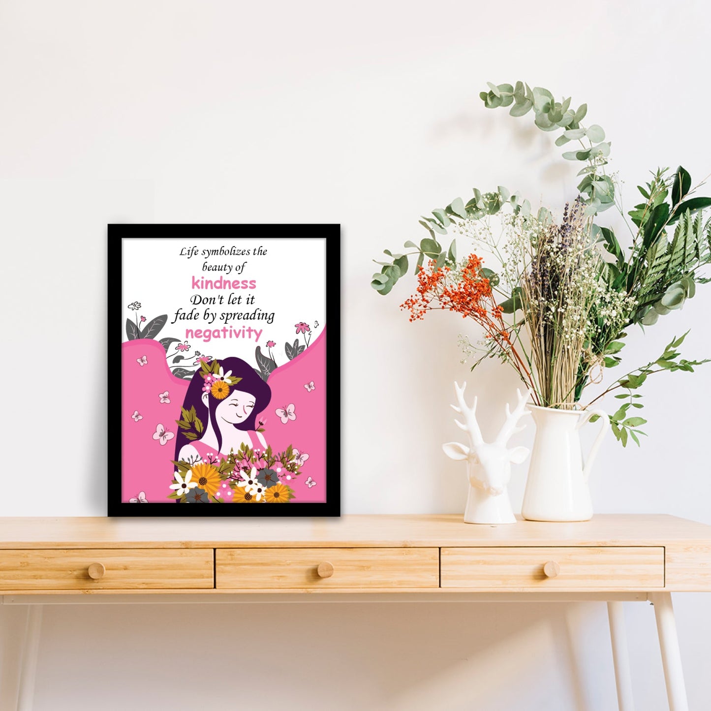 The Beauty of Kindness: Motivational Wall Art & Inspirational Photo Frame