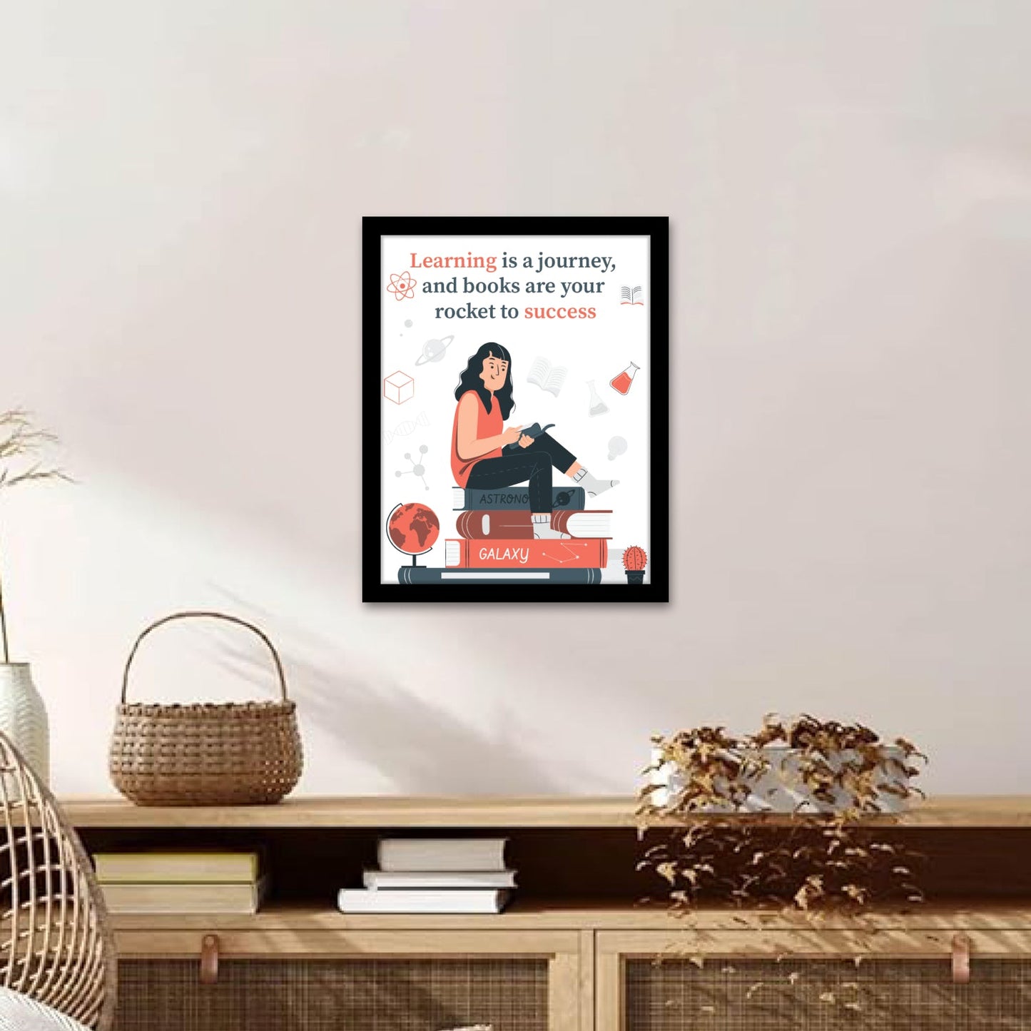 Books: Your Rocket to Success - Motivational Photo Frame & Inspirational Wall Art