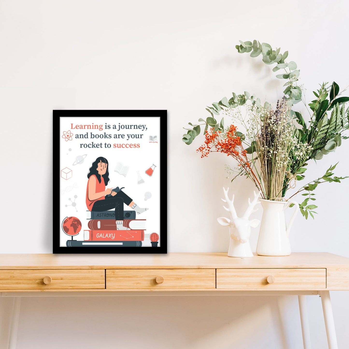 Books: Your Rocket to Success - Motivational Photo Frame & Inspirational Wall Art