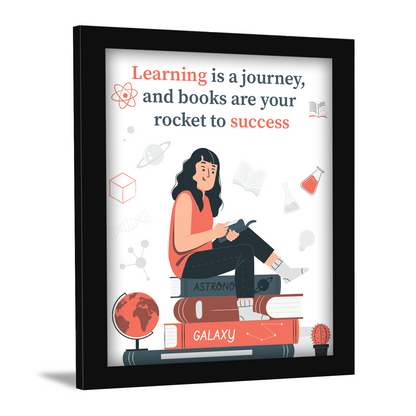 Books: Your Rocket to Success - Motivational Photo Frame & Inspirational Wall Art