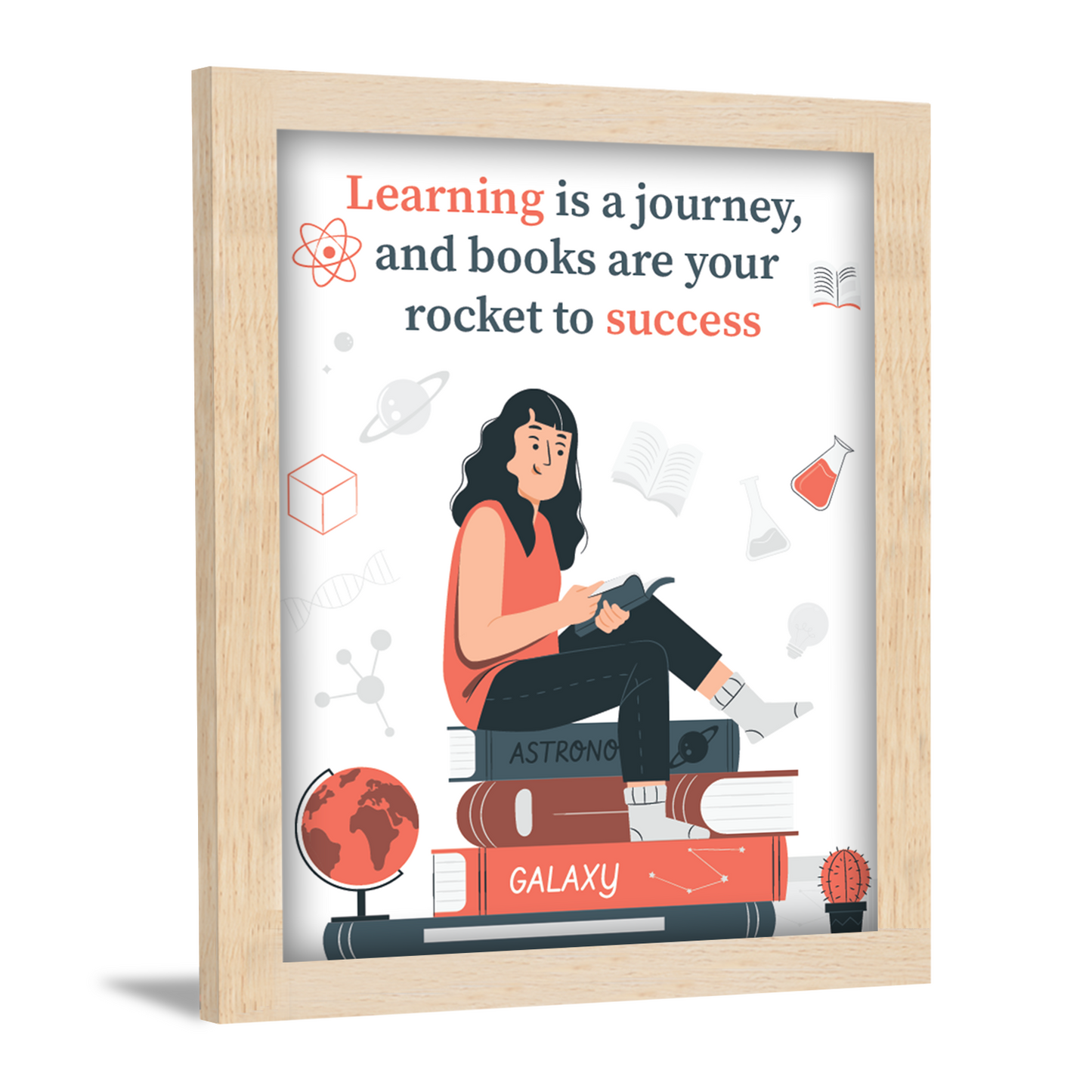 Books: Your Rocket to Success - Motivational Photo Frame & Inspirational Wall Art