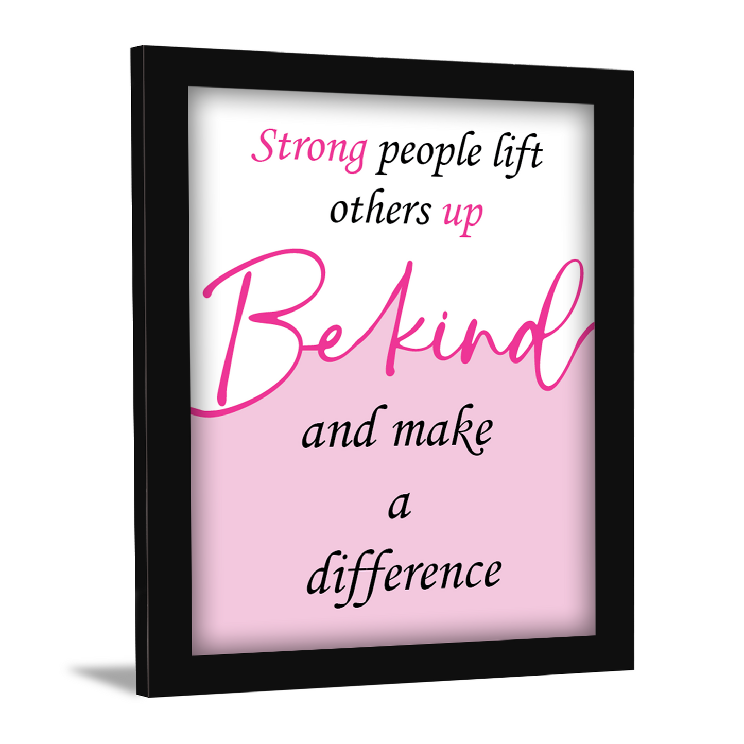 Be Kind, Be Strong – Motivational Wall Decor & Inspirational Photo Frame