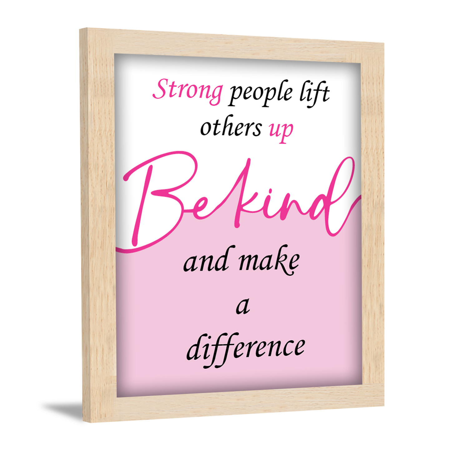 Be Kind, Be Strong – Motivational Wall Decor & Inspirational Photo Frame