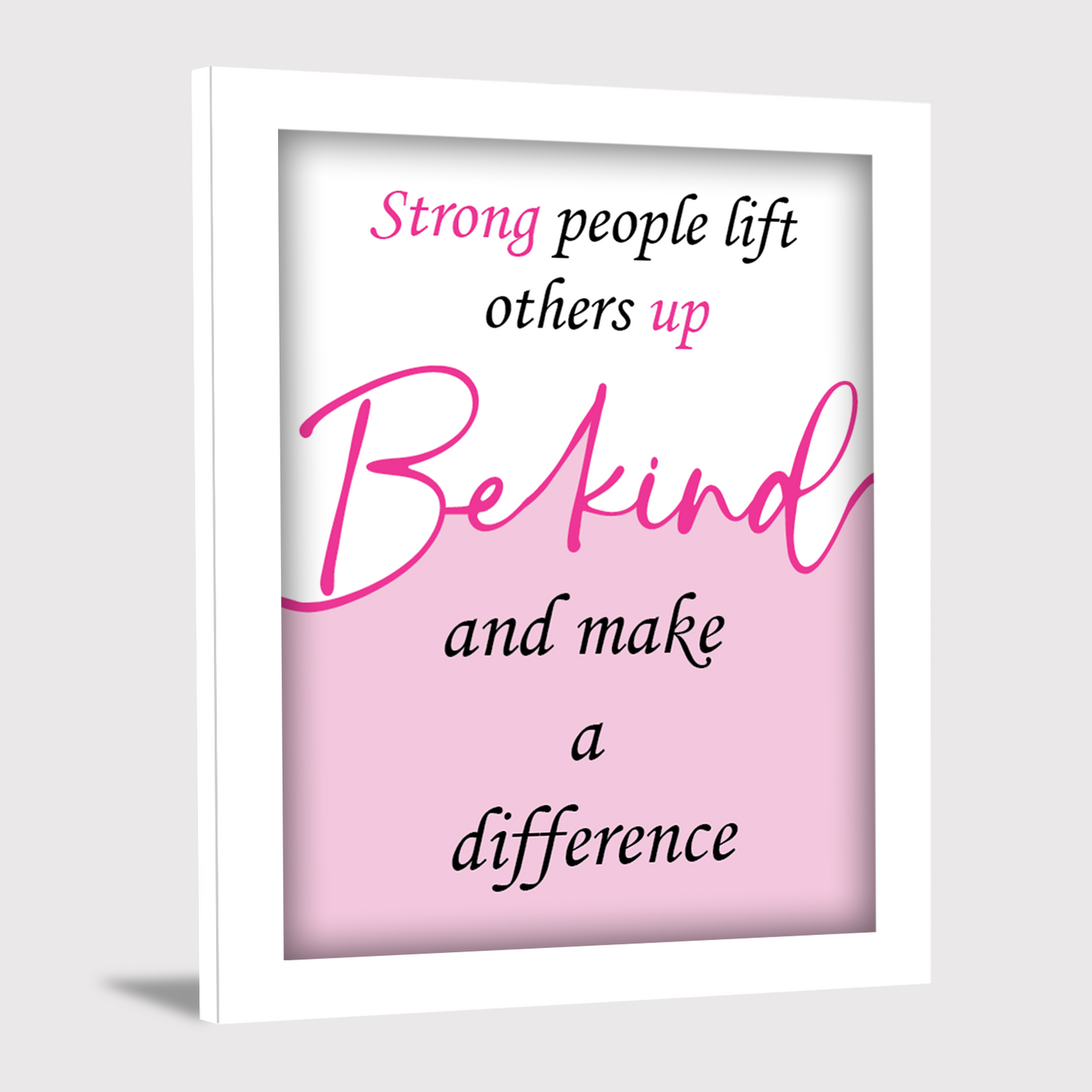Be Kind, Be Strong – Motivational Wall Decor & Inspirational Photo Frame
