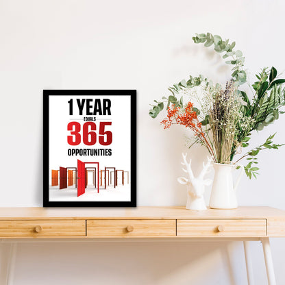 365 Opportunities in 1 Year - Inspirational Photo Frame & Wall Art